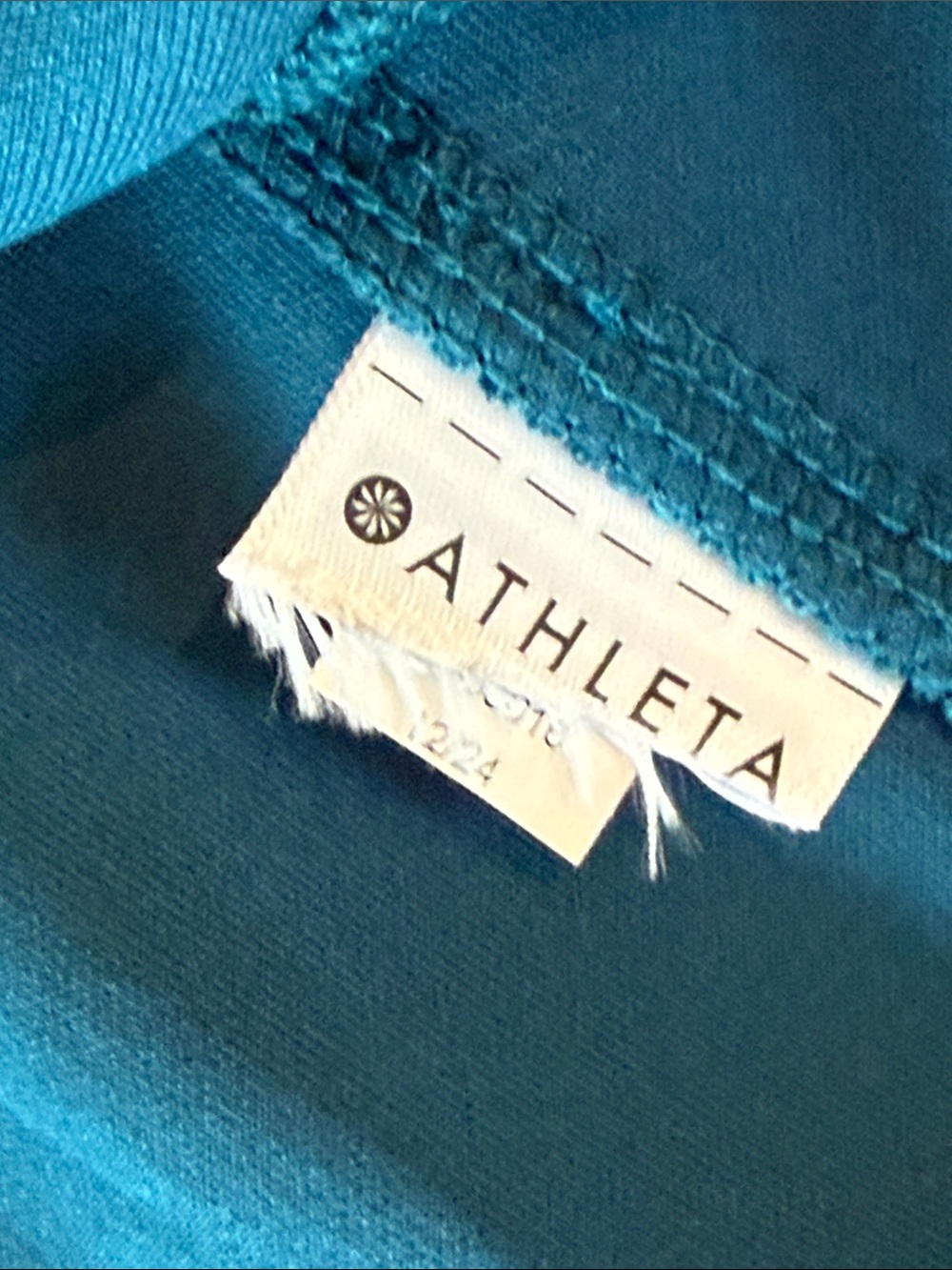 Athleta Teal Seasoft Ribbed Knit Mini Tank Dress Size Medium - Picture 10 of 11